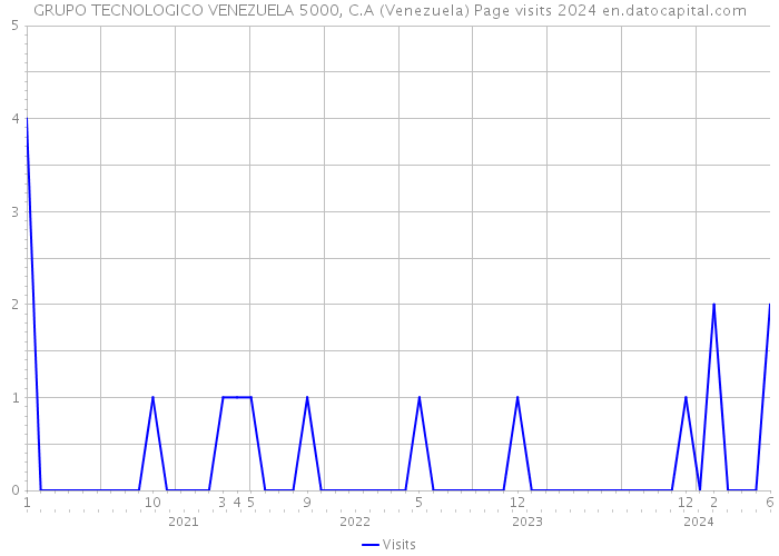 GRUPO TECNOLOGICO VENEZUELA 5000, C.A (Venezuela) Page visits 2024 