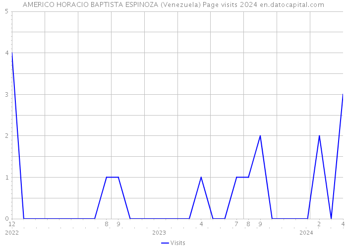 AMERICO HORACIO BAPTISTA ESPINOZA (Venezuela) Page visits 2024 