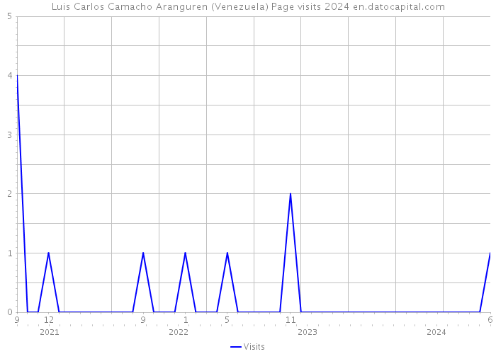Luis Carlos Camacho Aranguren (Venezuela) Page visits 2024 