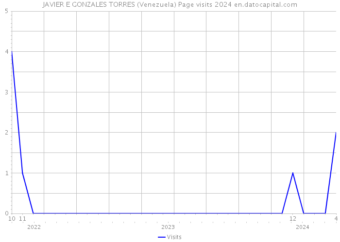 JAVIER E GONZALES TORRES (Venezuela) Page visits 2024 
