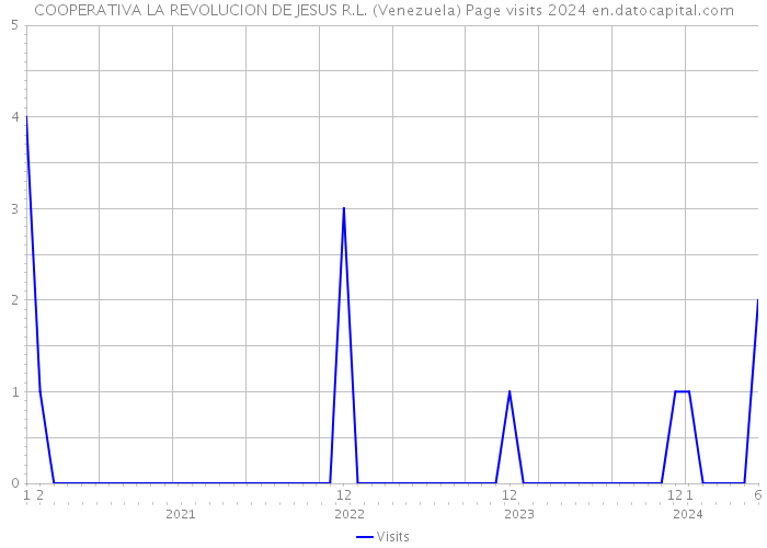 COOPERATIVA LA REVOLUCION DE JESUS R.L. (Venezuela) Page visits 2024 