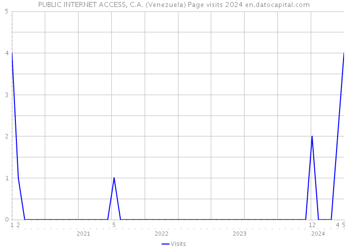 PUBLIC INTERNET ACCESS, C.A. (Venezuela) Page visits 2024 