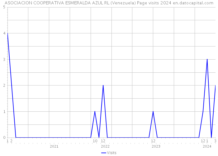 ASOCIACION COOPERATIVA ESMERALDA AZUL RL (Venezuela) Page visits 2024 