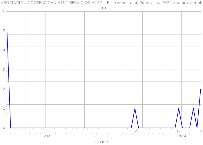 ASOCIACION COOPERATIVA MULTISERVICIOS MI SOL, R.L. (Venezuela) Page visits 2024 