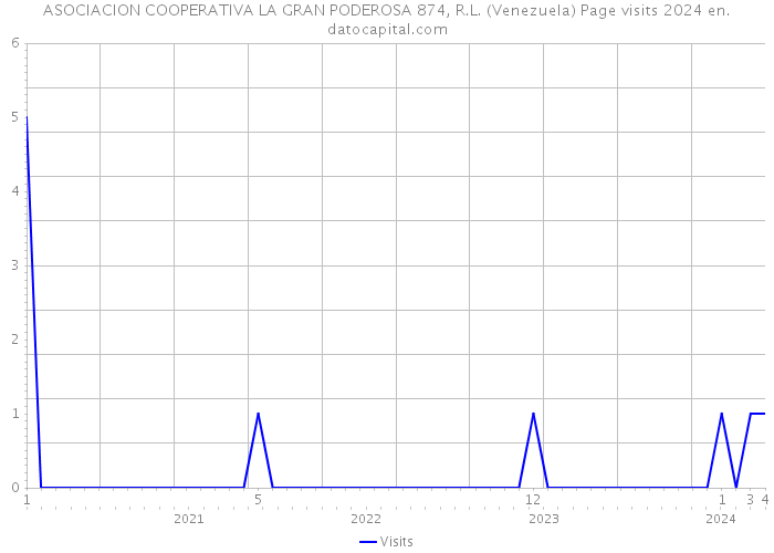 ASOCIACION COOPERATIVA LA GRAN PODEROSA 874, R.L. (Venezuela) Page visits 2024 