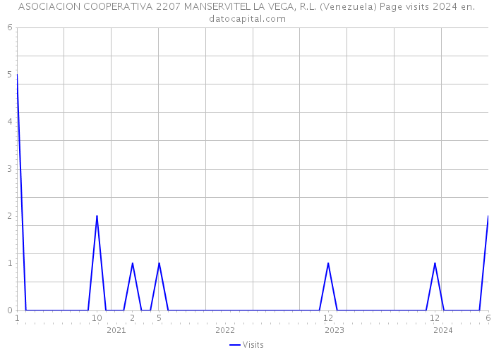 ASOCIACION COOPERATIVA 2207 MANSERVITEL LA VEGA, R.L. (Venezuela) Page visits 2024 