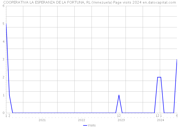 COOPERATIVA LA ESPERANZA DE LA FORTUNA, RL (Venezuela) Page visits 2024 