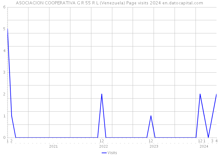 ASOCIACION COOPERATIVA G R 55 R L (Venezuela) Page visits 2024 