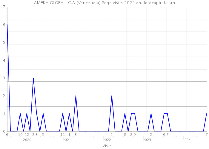 AMEKA GLOBAL, C.A (Venezuela) Page visits 2024 