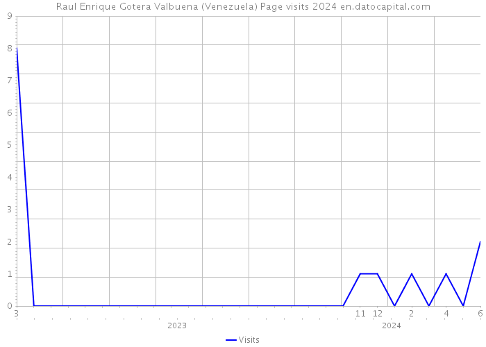 Raul Enrique Gotera Valbuena (Venezuela) Page visits 2024 