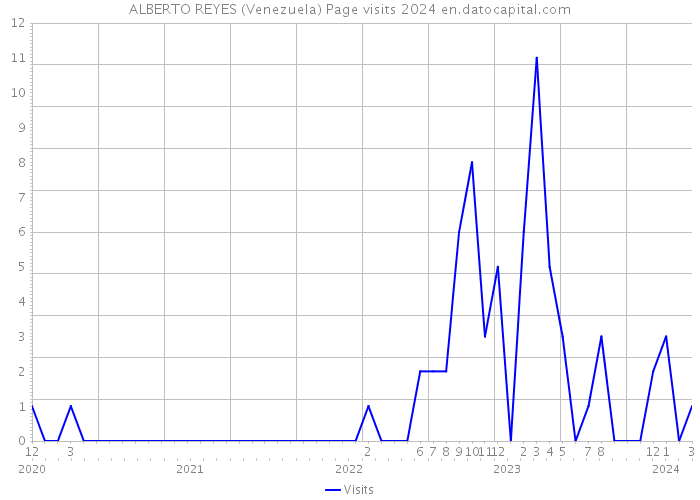 ALBERTO REYES (Venezuela) Page visits 2024 
