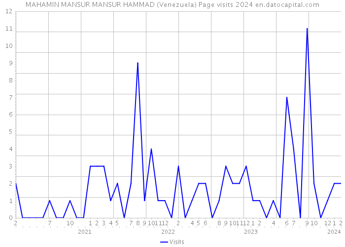MAHAMIN MANSUR MANSUR HAMMAD (Venezuela) Page visits 2024 