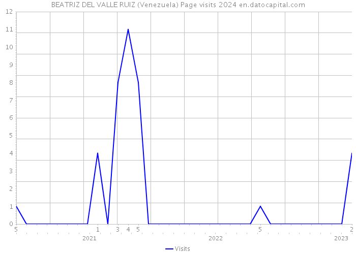 BEATRIZ DEL VALLE RUIZ (Venezuela) Page visits 2024 