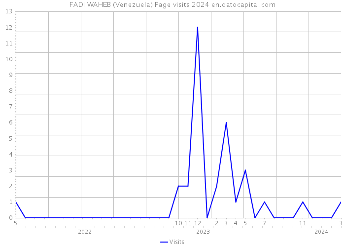 FADI WAHEB (Venezuela) Page visits 2024 