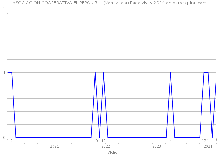 ASOCIACION COOPERATIVA EL PEPON R.L. (Venezuela) Page visits 2024 