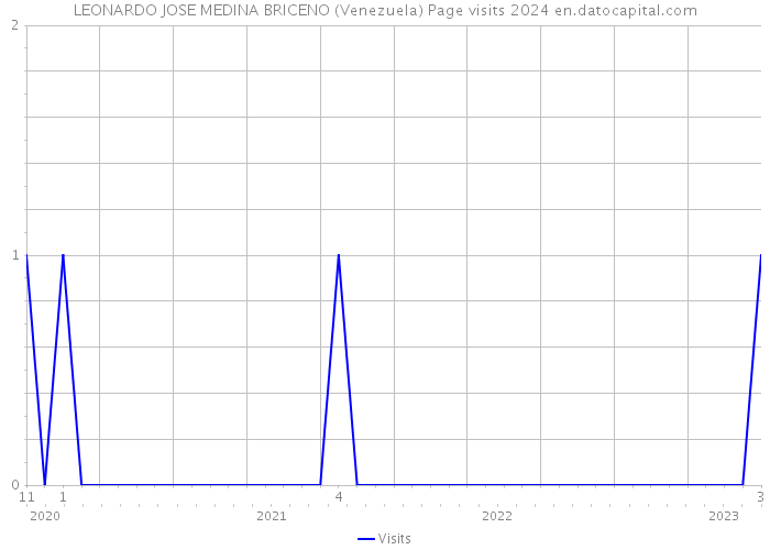 LEONARDO JOSE MEDINA BRICENO (Venezuela) Page visits 2024 