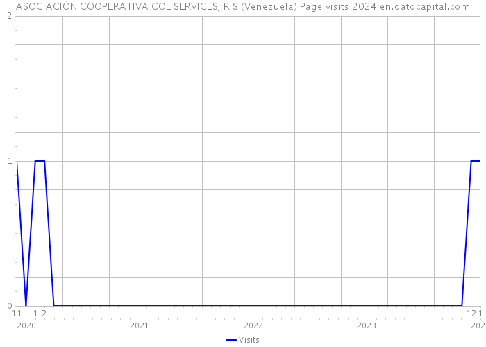ASOCIACIÓN COOPERATIVA COL SERVICES, R.S (Venezuela) Page visits 2024 