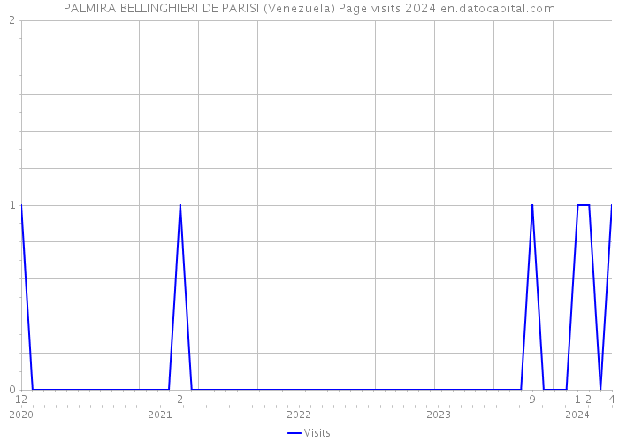 PALMIRA BELLINGHIERI DE PARISI (Venezuela) Page visits 2024 