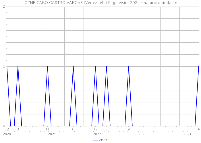 LOYNE CARO CASTRO VARGAS (Venezuela) Page visits 2024 
