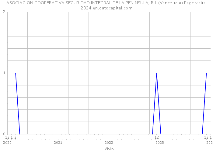 ASOCIACION COOPERATIVA SEGURIDAD INTEGRAL DE LA PENINSULA, R.L (Venezuela) Page visits 2024 
