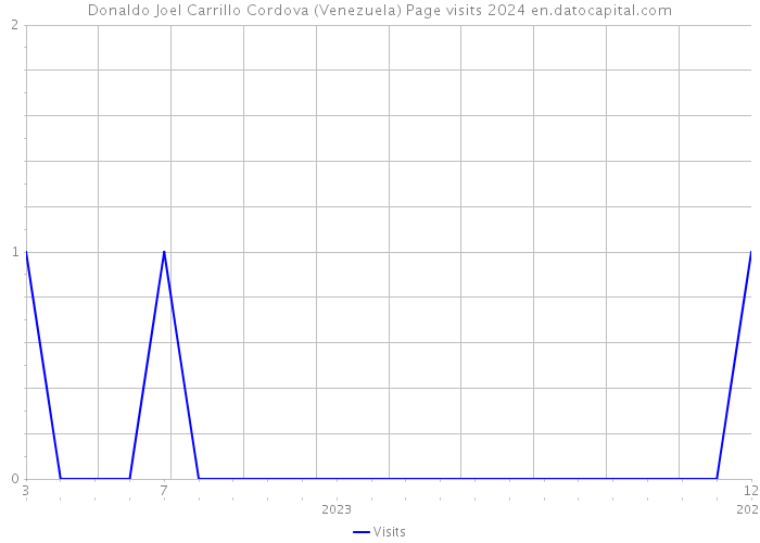 Donaldo Joel Carrillo Cordova (Venezuela) Page visits 2024 