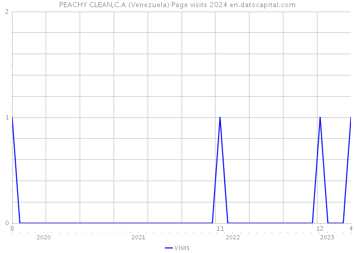 PEACHY CLEAN,C.A (Venezuela) Page visits 2024 
