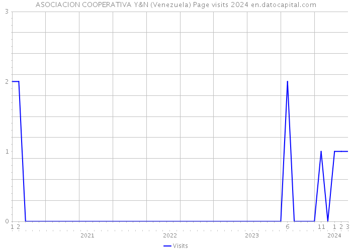 ASOCIACION COOPERATIVA Y&N (Venezuela) Page visits 2024 