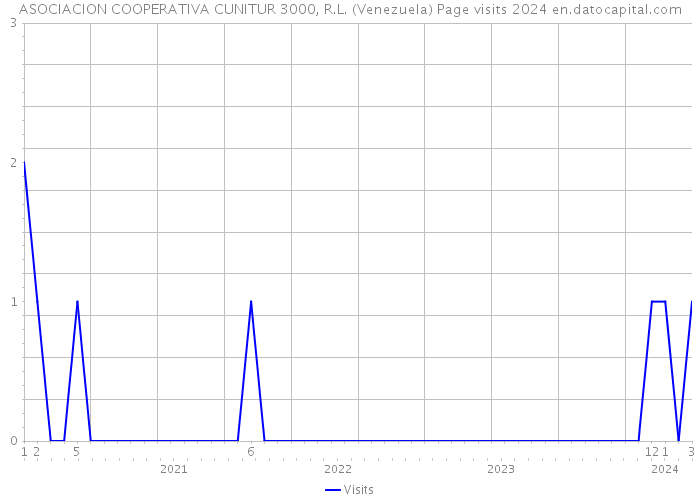 ASOCIACION COOPERATIVA CUNITUR 3000, R.L. (Venezuela) Page visits 2024 