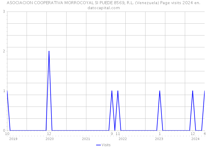 ASOCIACION COOPERATIVA MORROCOYAL SI PUEDE 8569, R.L. (Venezuela) Page visits 2024 
