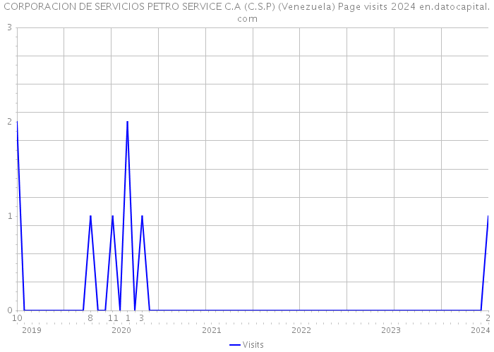 CORPORACION DE SERVICIOS PETRO SERVICE C.A (C.S.P) (Venezuela) Page visits 2024 