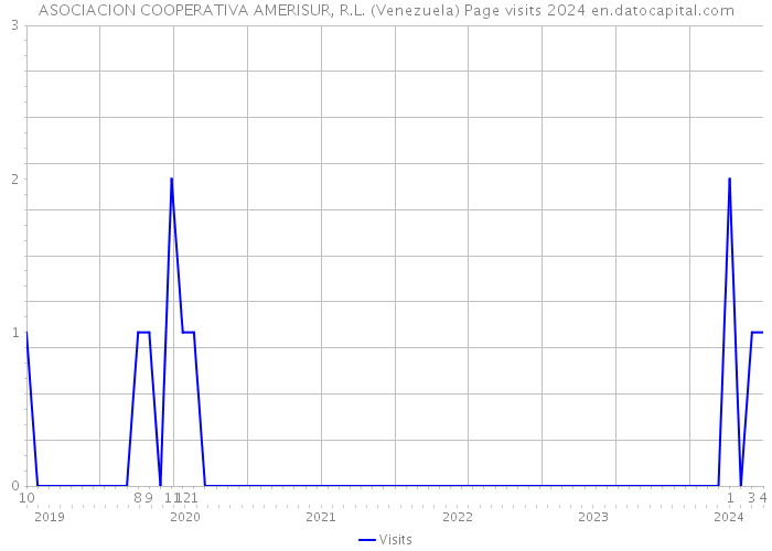 ASOCIACION COOPERATIVA AMERISUR, R.L. (Venezuela) Page visits 2024 