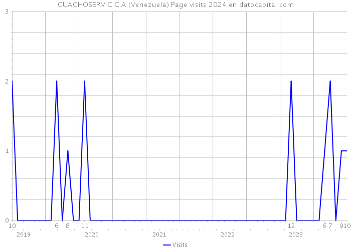 GUACHOSERVIC C.A (Venezuela) Page visits 2024 
