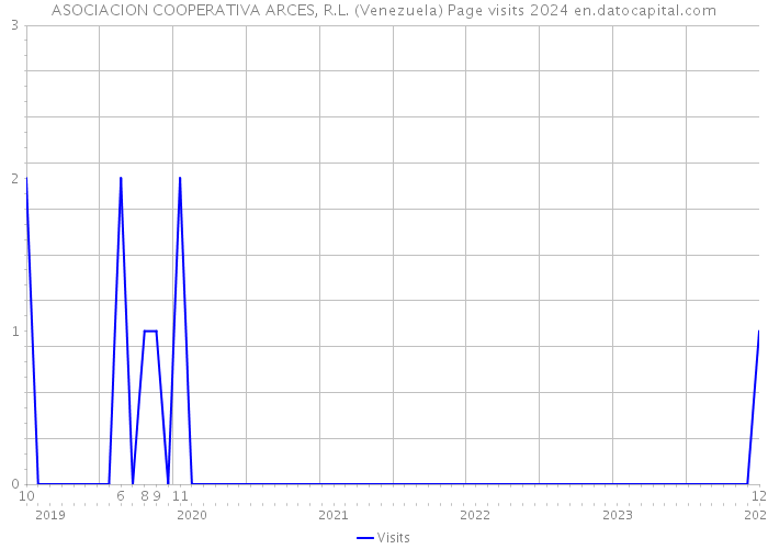 ASOCIACION COOPERATIVA ARCES, R.L. (Venezuela) Page visits 2024 
