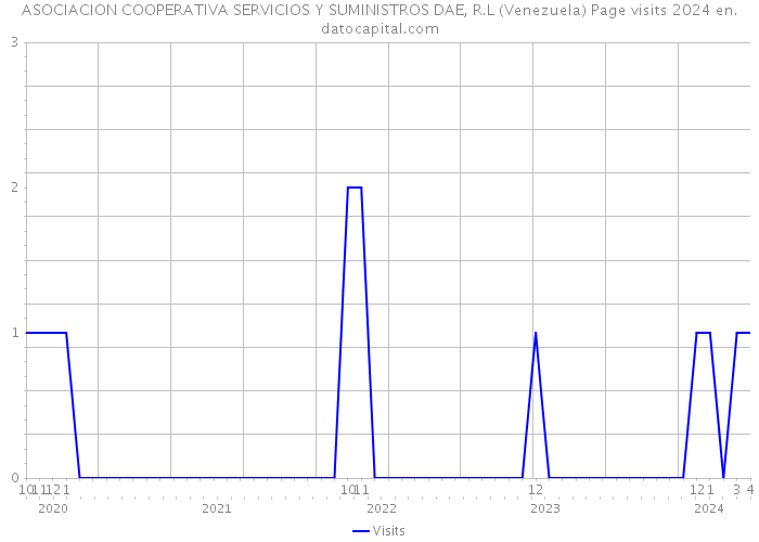 ASOCIACION COOPERATIVA SERVICIOS Y SUMINISTROS DAE, R.L (Venezuela) Page visits 2024 