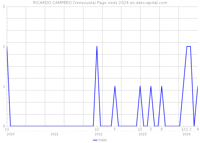 RICARDO CAMPERO (Venezuela) Page visits 2024 