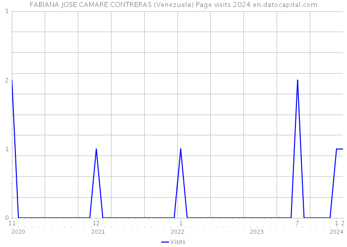 FABIANA JOSE CAMARE CONTRERAS (Venezuela) Page visits 2024 