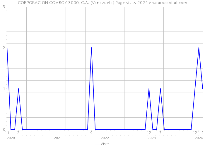 CORPORACION COMBOY 3000, C.A. (Venezuela) Page visits 2024 