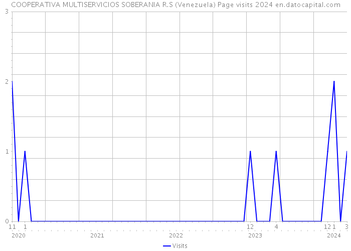 COOPERATIVA MULTISERVICIOS SOBERANIA R.S (Venezuela) Page visits 2024 