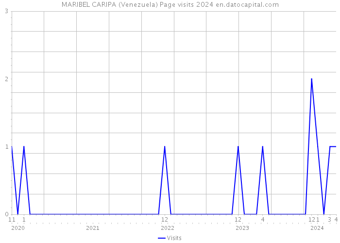 MARIBEL CARIPA (Venezuela) Page visits 2024 