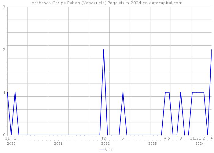 Arabesco Caripa Pabon (Venezuela) Page visits 2024 