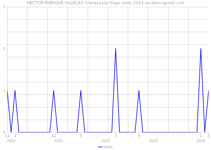 HECTOR ENRIQUE VILLEGAS (Venezuela) Page visits 2024 