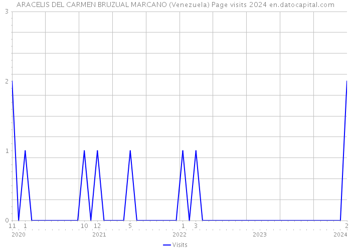 ARACELIS DEL CARMEN BRUZUAL MARCANO (Venezuela) Page visits 2024 