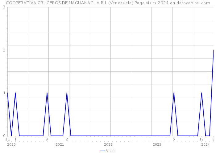 COOPERATIVA CRUCEROS DE NAGUANAGUA R.L (Venezuela) Page visits 2024 