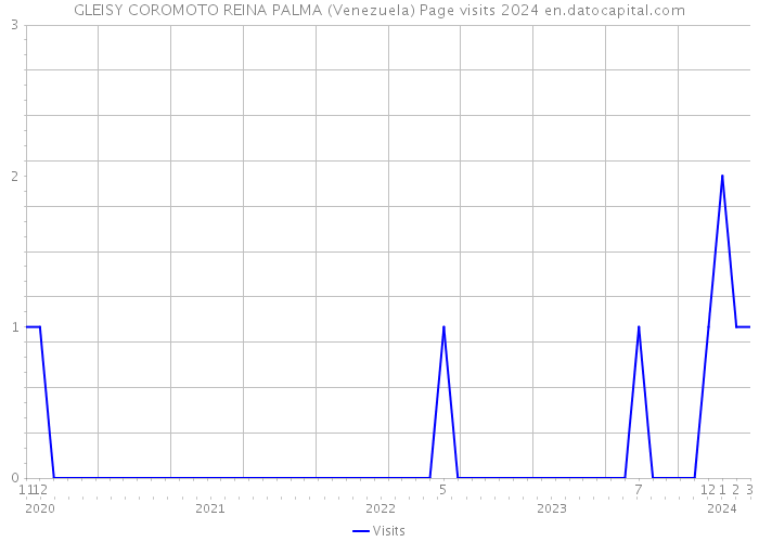 GLEISY COROMOTO REINA PALMA (Venezuela) Page visits 2024 