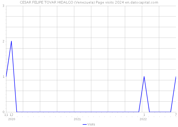 CESAR FELIPE TOVAR HIDALGO (Venezuela) Page visits 2024 