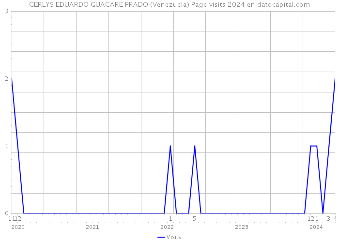 GERLYS EDUARDO GUACARE PRADO (Venezuela) Page visits 2024 