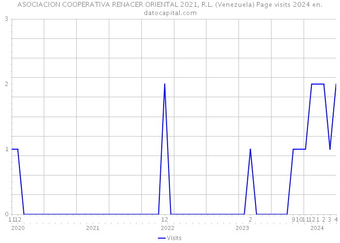 ASOCIACION COOPERATIVA RENACER ORIENTAL 2021, R.L. (Venezuela) Page visits 2024 
