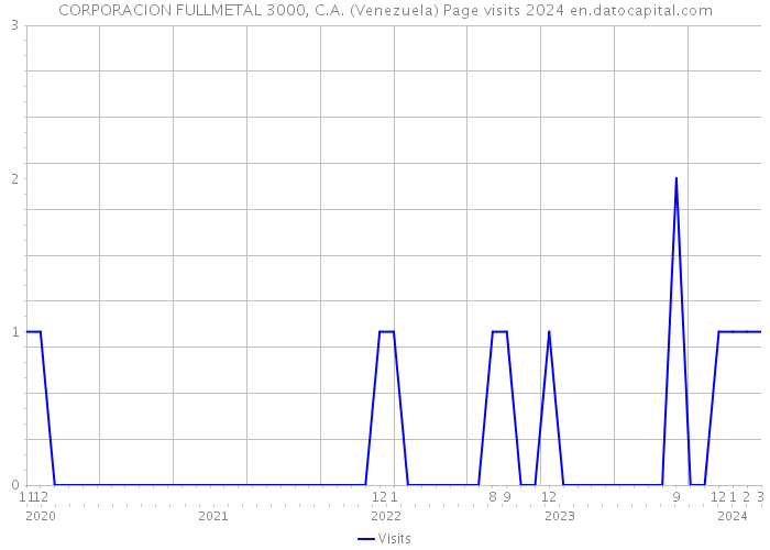 CORPORACION FULLMETAL 3000, C.A. (Venezuela) Page visits 2024 
