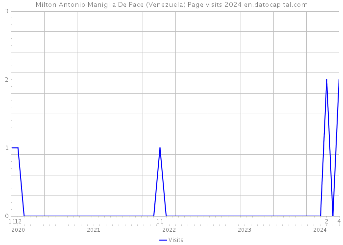 Milton Antonio Maniglia De Pace (Venezuela) Page visits 2024 