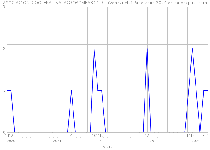 ASOCIACION COOPERATIVA AGROBOMBAS 21 R.L (Venezuela) Page visits 2024 